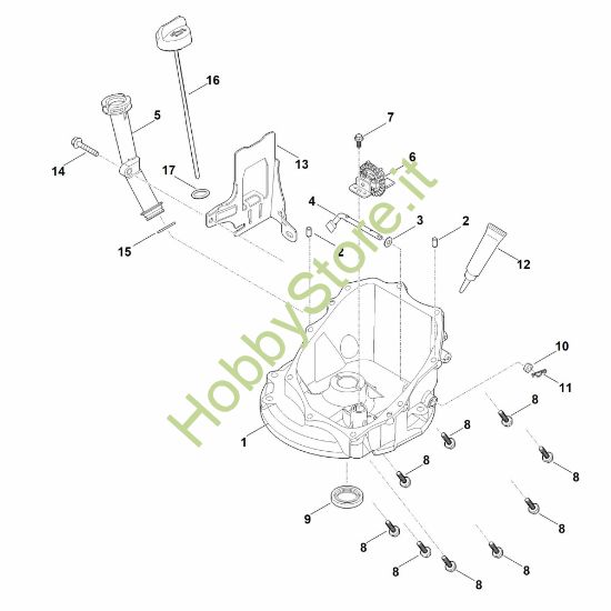 Picture of J - Meccanismo regolatore e coppa dell'olio EVC 300.0 E (EVC300-0002)